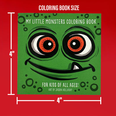Three-Monster Coloring Book Bundle