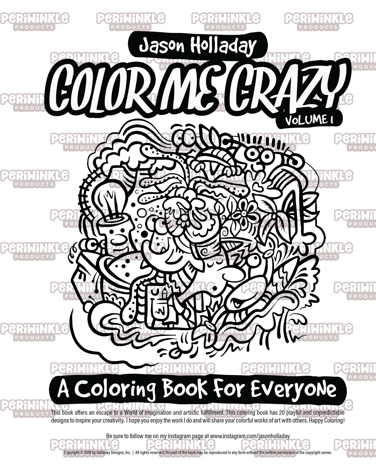 Color Me Crazy Coloring Book #1 (Digital Download)