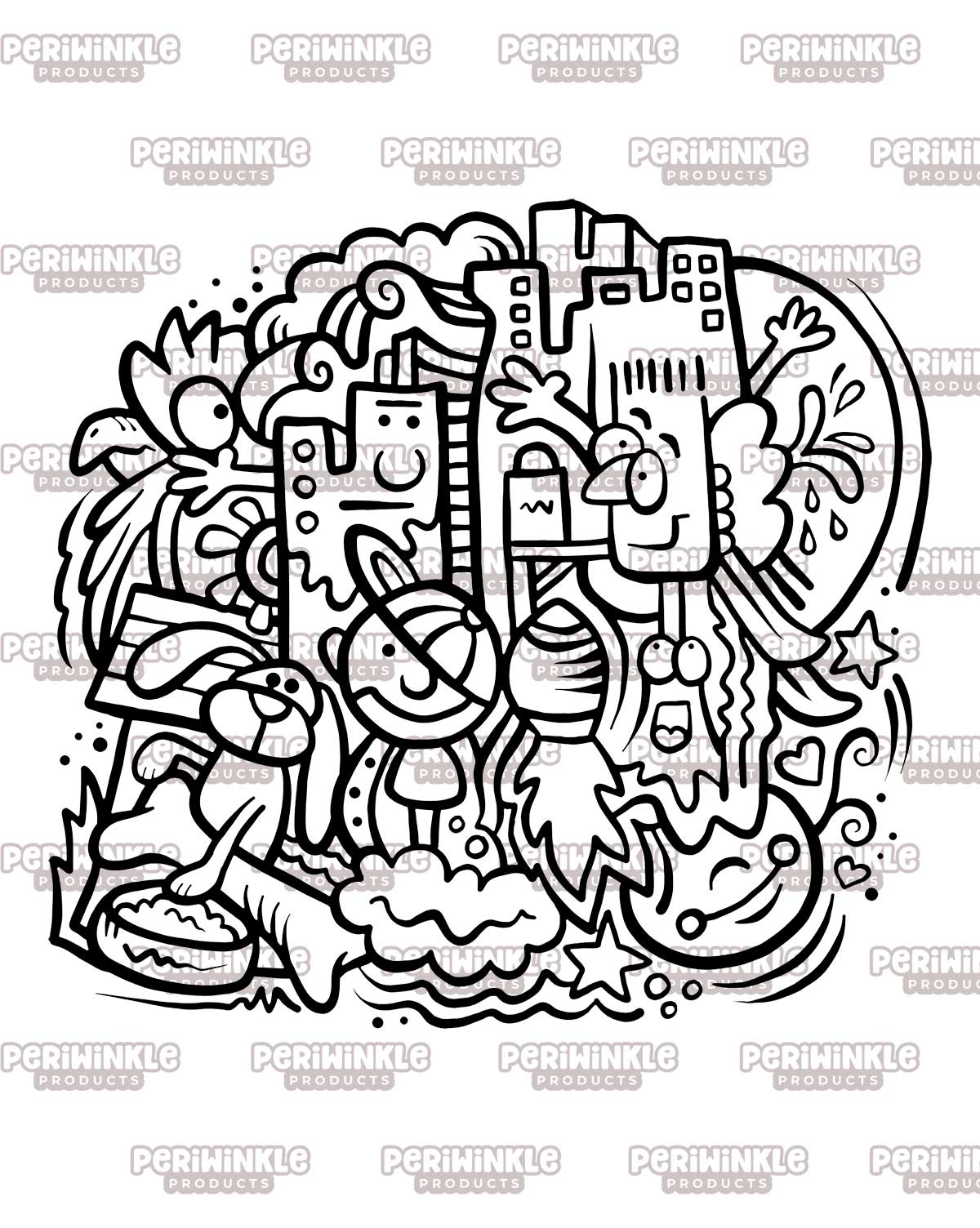 Color Me Crazy Coloring Book #1 (Digital Download)