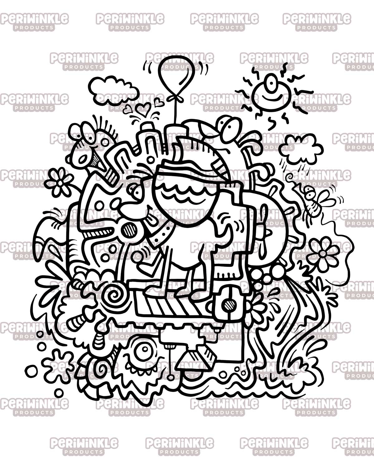 Color Me Crazy Coloring Book #1 (Digital Download)