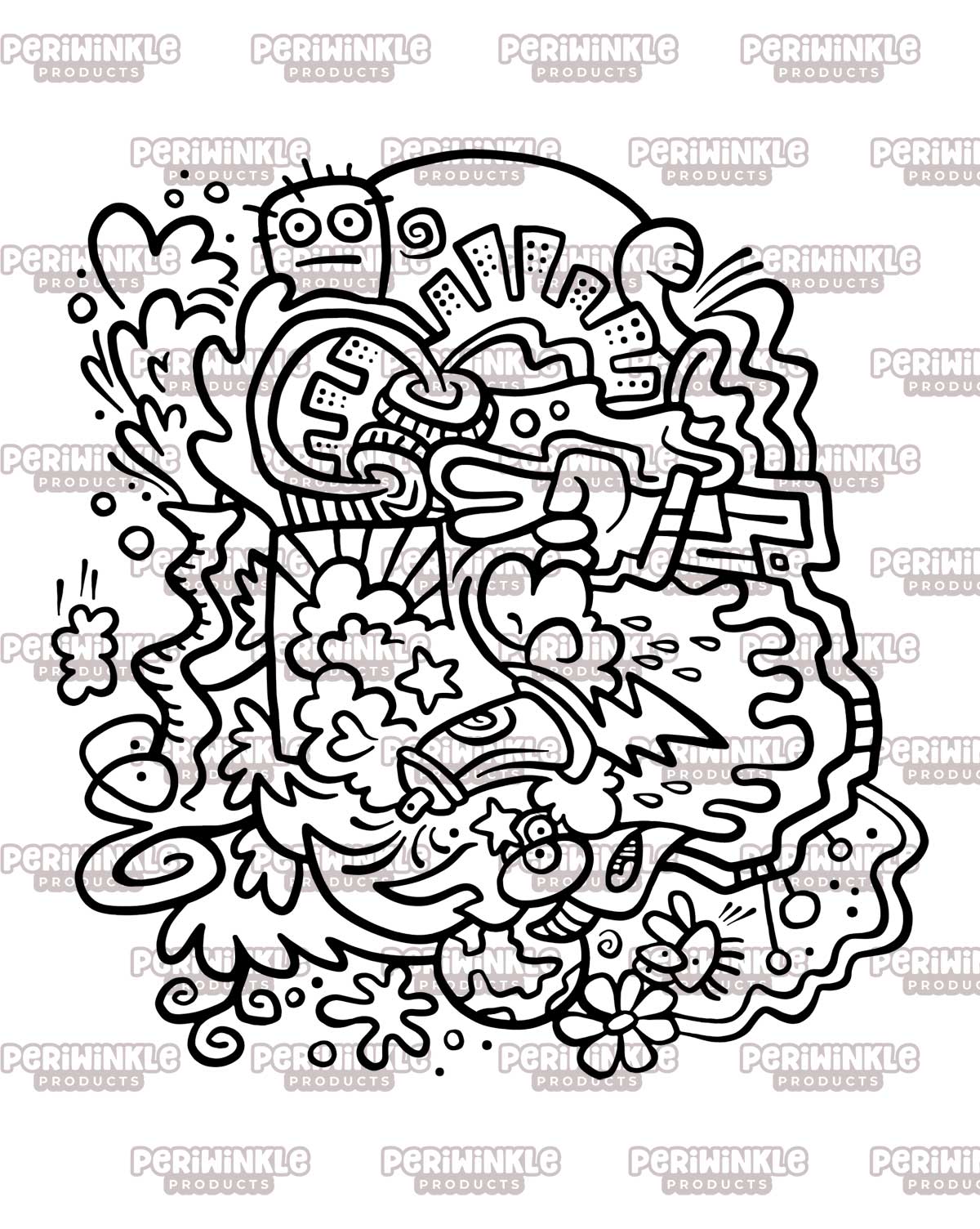 Color Me Crazy Coloring Book #1 (Digital Download)