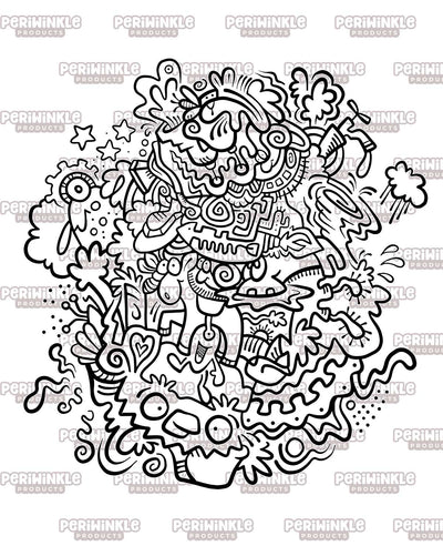 Color Me Crazy Coloring Book #1 (Digital Download)