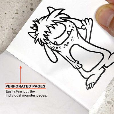 Three-Monster Coloring Book Bundle