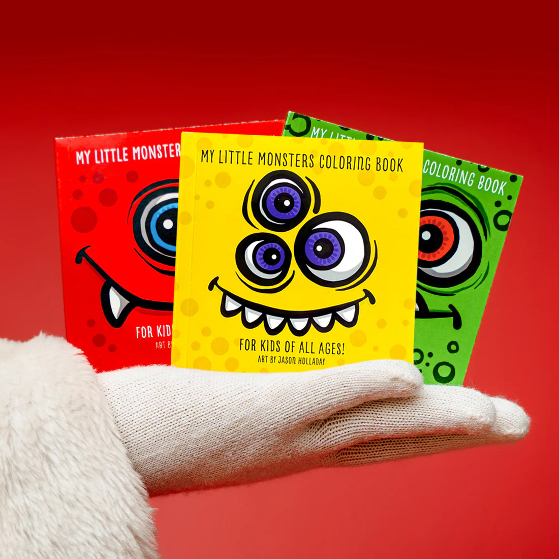 Three-Monster Coloring Book Bundle