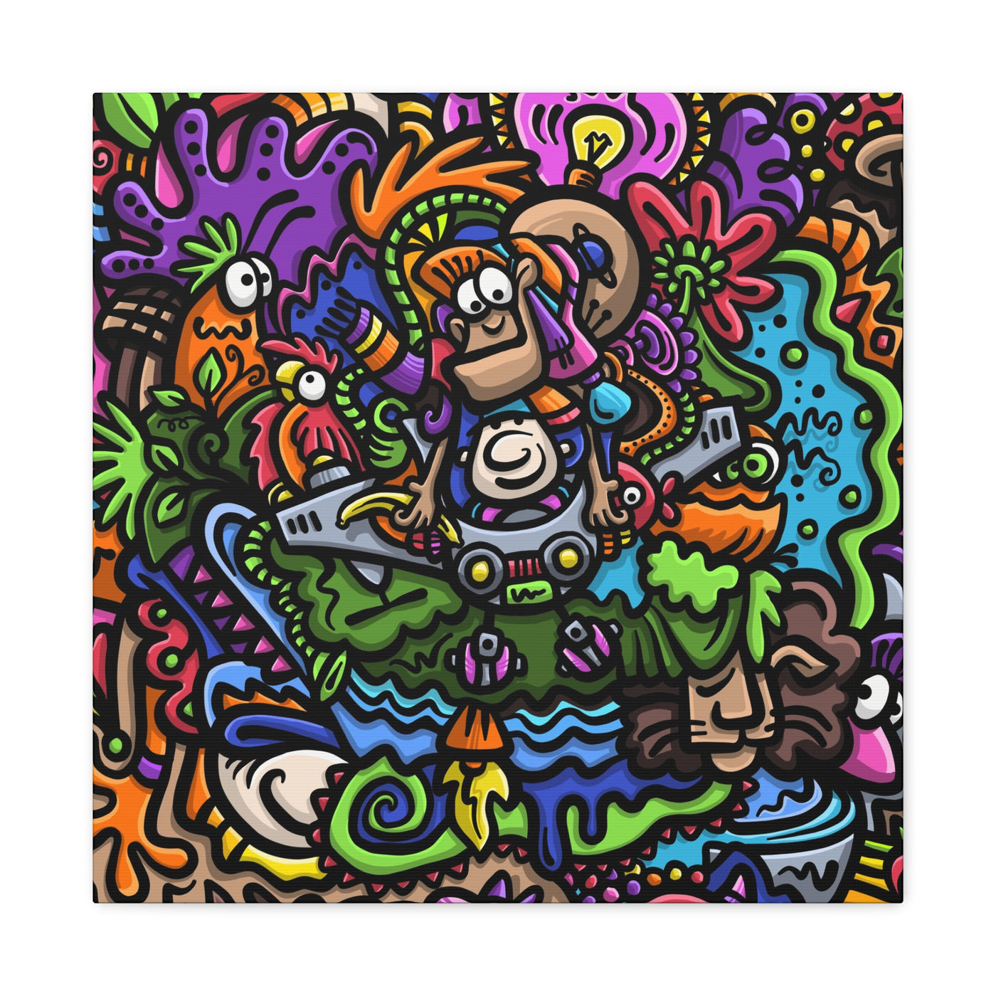 Monkey See Monkey Do Canvas Gallery Wrap