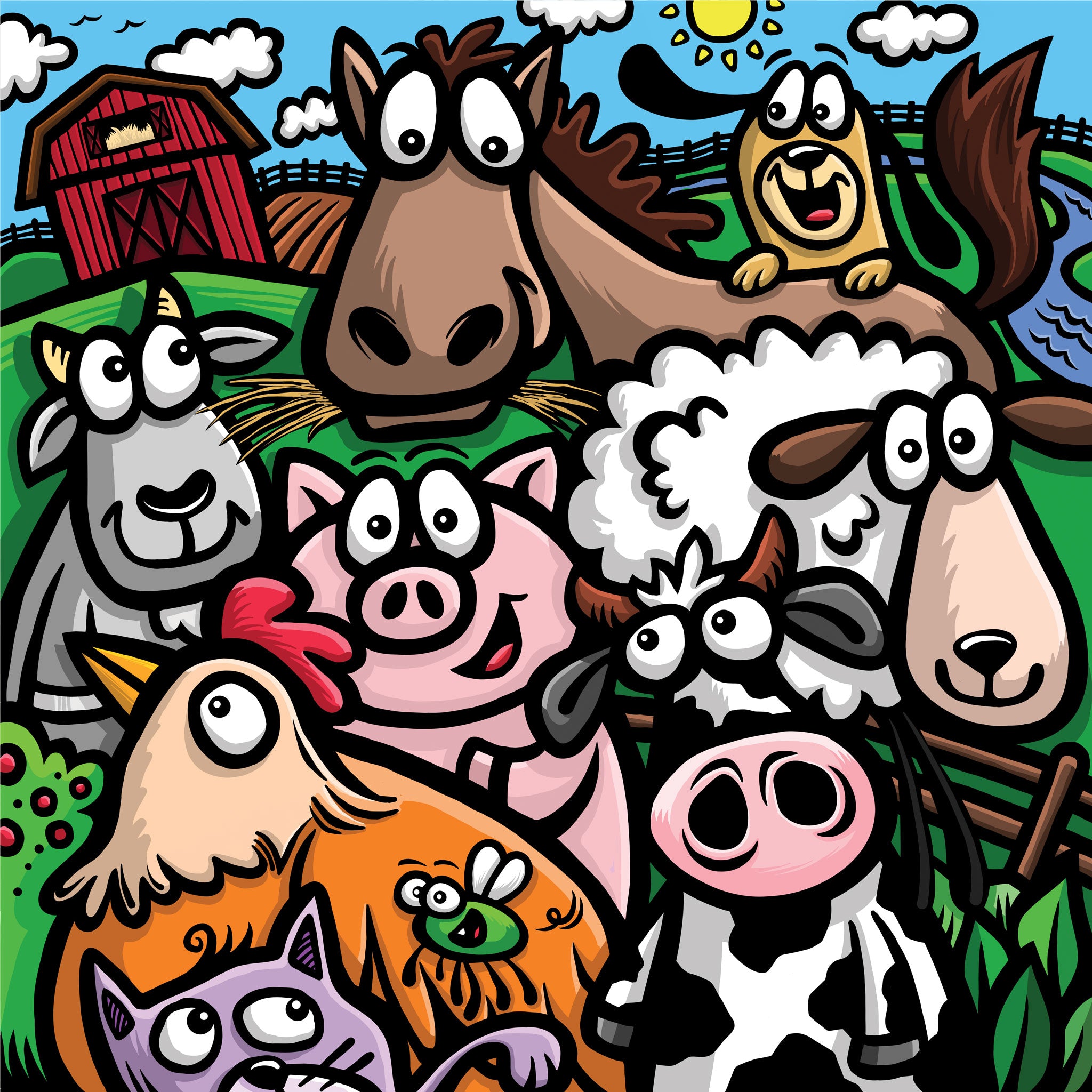 Barnyard Animals - 100 Piece