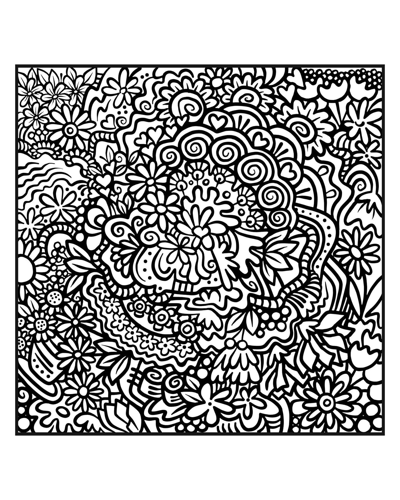 Crazy Pattern Colouring In Crazy Hard Coloring Pages