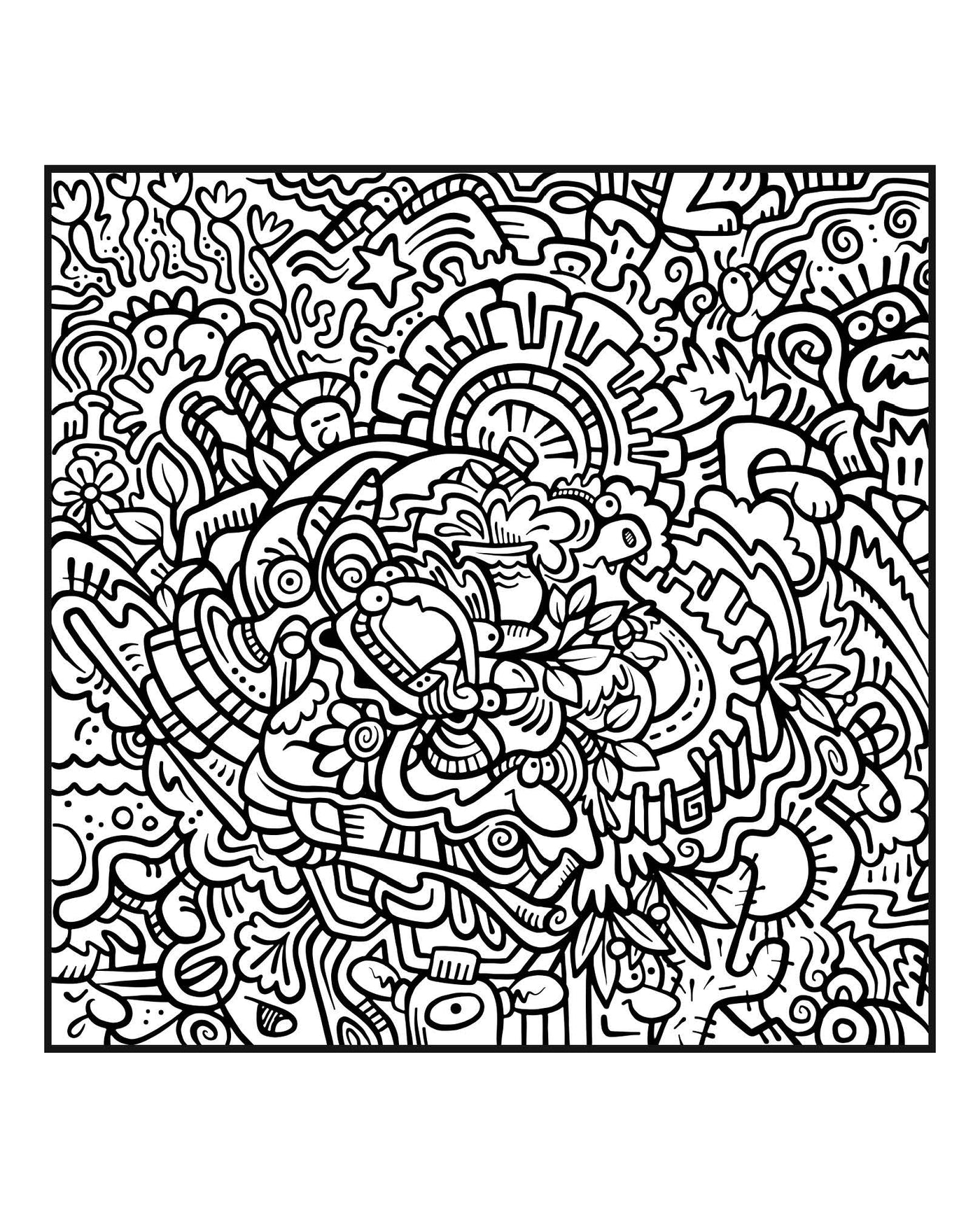 Crazy Hard Coloring Pages