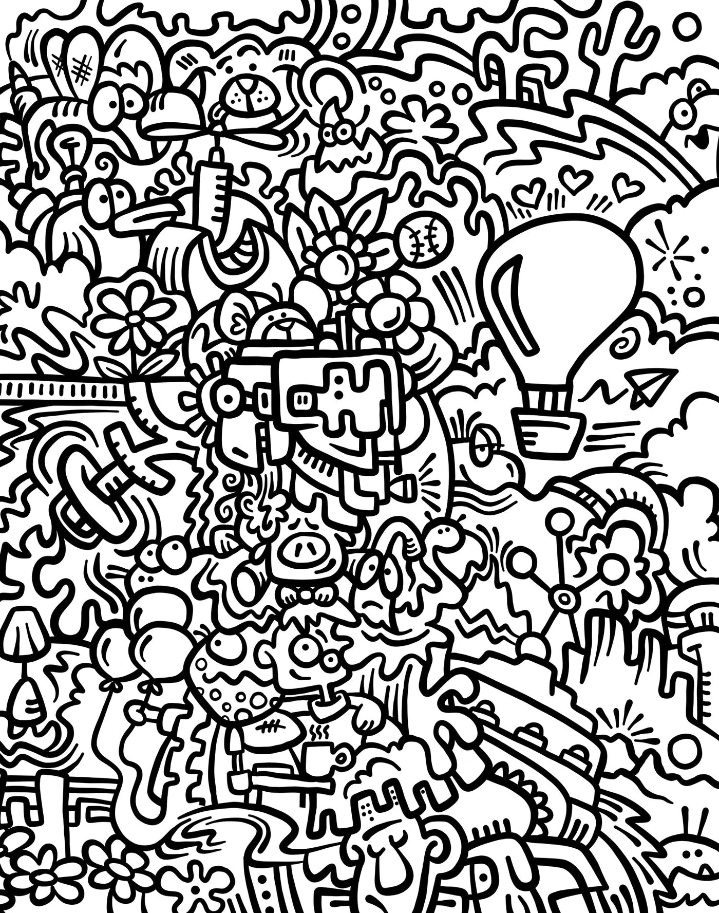 Crazy Pattern Colouring In Color Me Crazy Coloring Book – Volume 2 – Periwinkle Products