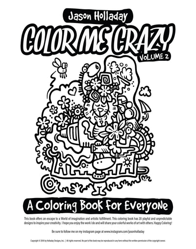 Color Me Crazy Coloring Book - Volume 2