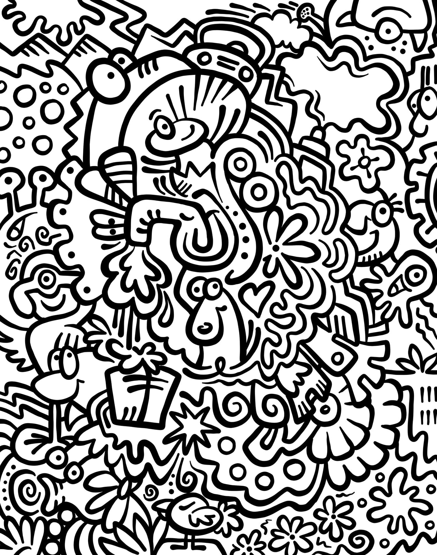 Crazy Pattern Colouring In Color Me Crazy Coloring Book – Volume 2 – Periwinkle Products