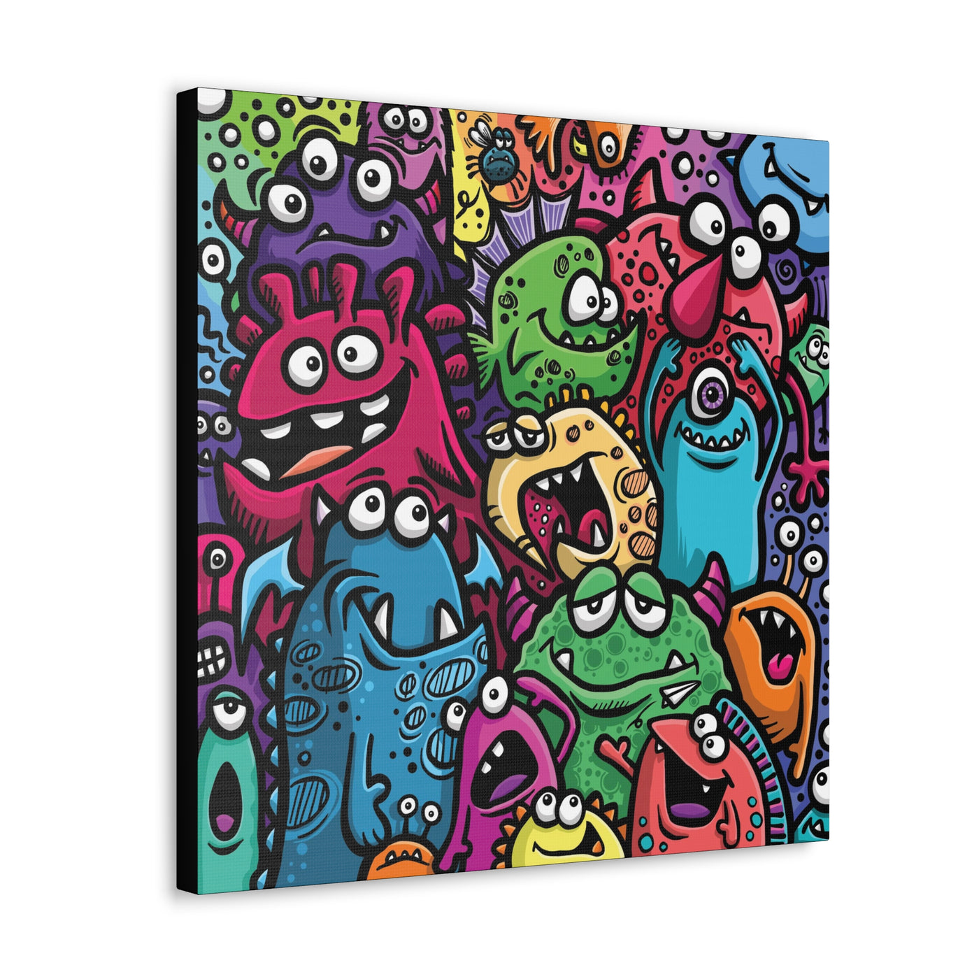 My Little Monsters Canvas Gallery Wrap