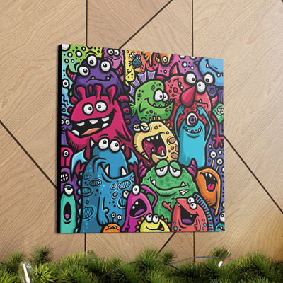 My Little Monsters Canvas Gallery Wrap